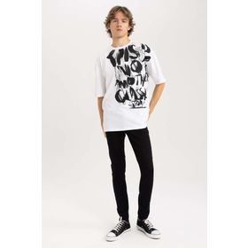 DeFacto R8752AZ23AU NM40 Super Skinny Fit En Dar Kalıp Normal Bel Ekstra Dar Paça Erkek Jean Pantolon