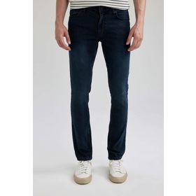 DeFacto R8791AZ23AU NM83 Pedro Slim Fit Dar Kalıp Normal Bel Dar Paça Erkek Jean Pantolon