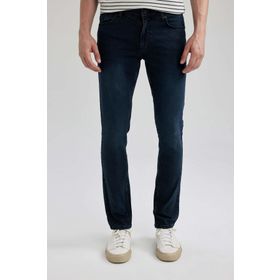DeFacto R8791AZ23AU NM83 Pedro Slim Fit Dar Kalıp Normal Bel Dar Paça Erkek Jean Pantolon