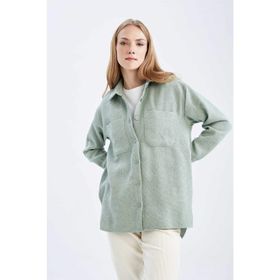 DeFacto Regular Fit Basic Uzun Kollu Gömlek