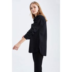 DeFacto Regular Fit Basic Uzun Kollu Gömlek