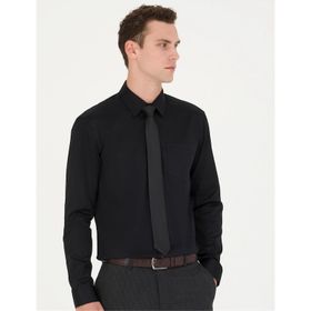 DeFacto Regular Fit Basic Uzun Kollu Gömlek