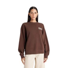 DeFacto Relax Bordo Fit Bisiklet Yaka Baskılı Kalın Kadın Sweatshirt