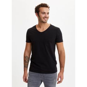 DeFacto S3930AZ20SM Erkek Slim Fit V Yaka Basic Tişört
