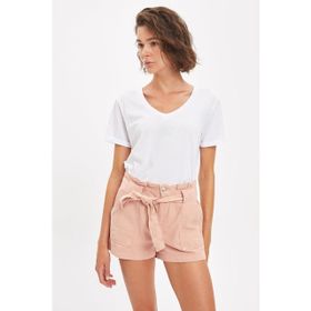 DeFacto S3930AZ20SM Erkek Slim Fit V Yaka Basic Tişört