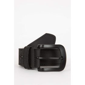 DeFacto S4211AZNSBK27 Oval Toka Suni Deri Erkek Kemer