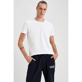DeFacto S4954AZ20HS Erkek Çizgili Regular Fit Bisiklet Yaka Tişört