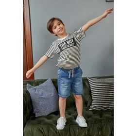 DeFacto S4954AZ20HS Erkek Çizgili Regular Fit Bisiklet Yaka Tişört