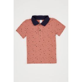 DeFacto S5186AZ20HS Erkek Polo Yaka Kısa Kollu Slim Fit Pike Tişört