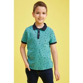 DeFacto S5186AZ20HS Erkek Polo Yaka Kısa Kollu Slim Fit Pike Tişört