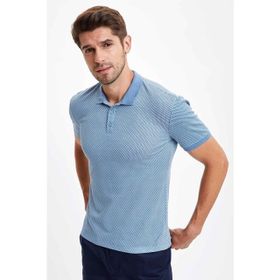 DeFacto S5186AZ20HS Erkek Polo Yaka Kısa Kollu Slim Fit Pike Tişört