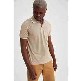 DeFacto S5186AZ20HS Erkek Polo Yaka Kısa Kollu Slim Fit Pike Tişört