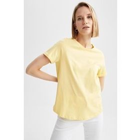 DeFacto S5345AZ20HS Erkek Regular Fit Bisiklet Yaka Basic Pamuklu Tişört