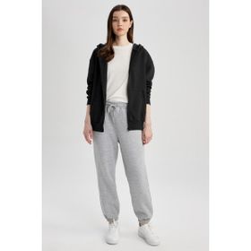 DeFacto S7370AZ23SP Gri-GR256 Standart Fit Jogger Kadın Eşofman Altı