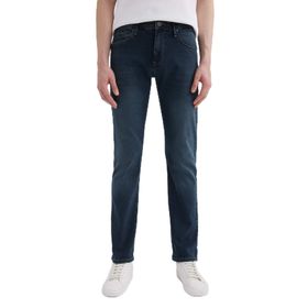 DeFacto Sergio İndigo Regular Fit Normal Bel Boru Paça Erkek Jean Pantolon