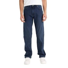 DeFacto Sergio İndigo Regular Fit Normal Kalıp Normal Bel Boru Paça Erkek Jean Pantolon