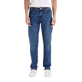DeFacto Sergio Mavi Regular Fit Normal Bel Boru Paça Erkek Jean Pantolon