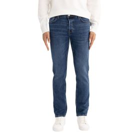 DeFacto Sergio Mavi Regular Fit Normal Bel Boru Paça Erkek Jean Pantolon