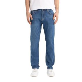 DeFacto Sergio Mavi Regular Fit Normal Kalıp Normal Bel Boru Paça Erkek Jean Pantolon