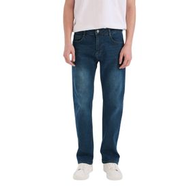 DeFacto Sergio Yeşil Regular Fit Normal Kalıp Normal Bel Boru Paça Erkek Jean Pantolon