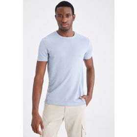 DeFacto Slim Fit Bisiklet Yaka Basic Kısa Kollu Tişört