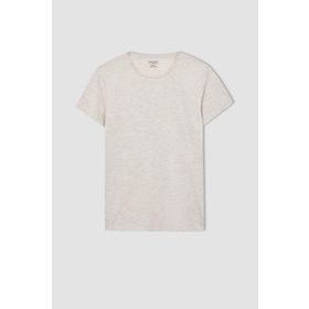 DeFacto Slim Fit Bisiklet Yaka Basic Kısa Kollu Tişört