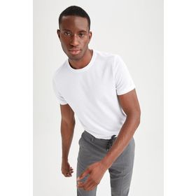 DeFacto Slim Fit Bisiklet Yaka Basic Kısa Kollu Tişört