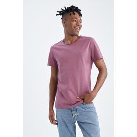 DeFacto Slim Fit Bisiklet Yaka Basic Kısa Kollu Tişört
