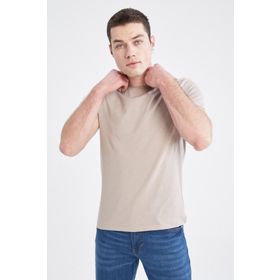 DeFacto Slim Fit Bisiklet Yaka Basic Kısa Kollu Tişört