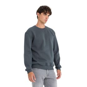 DeFacto T3777AZ25AU AR138 Antrasit Regular Fit Bisiklet Yaka Basic Erkek Sweatshirt
