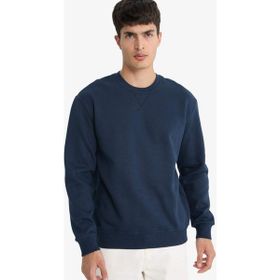 DeFacto T3777AZ25AU NV71 Lacivert Regular Fit Bisiklet Yaka Basic Erkek Sweatshirt