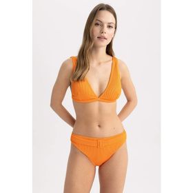 DeFacto T5231AZ23SMOG142 Turuncu Fall in Love Regular Fit Kemerli Bikini Altı