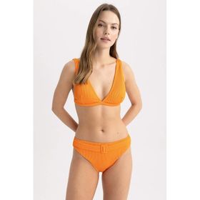 DeFacto T5231AZ23SMOG142 Turuncu Fall in Love Regular Fit Kemerli Bikini Altı
