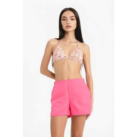 DeFacto T5639AZ25SM Pembe Kadın Regular Fit Deniz Şortu