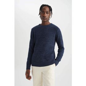 DeFacto T8409AZ20WN Regular Fit Bisiklet Yaka Triko Kadın Kazak
