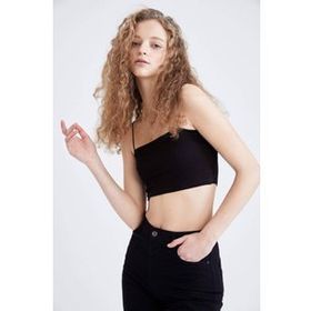 DeFacto U0358AZ22SM Coool Skinny Fit Bisiklet Yaka Fittilli Atlet