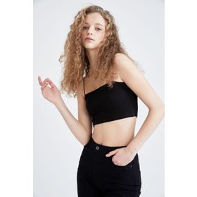 DeFacto U0358AZ22SM Coool Skinny Fit Bisiklet Yaka Fittilli Atlet