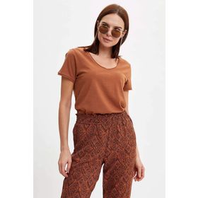 DeFacto V Yaka Basic Relax Fit Kısa Kollu Tişört I1080AZ21SP