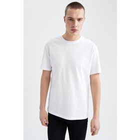 DeFacto V7699AZ22SM New Regular Fit Bisiklet Yaka Kısa Kollu Tişört