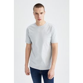 DeFacto V7699AZ22SM New Regular Fit Bisiklet Yaka Kısa Kollu Tişört