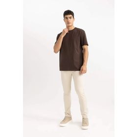 DeFacto V7699AZ/BN192 Kahve Erkek T-shirt