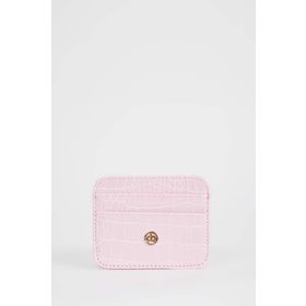 DeFacto W2526AZNS PN25 Suni Deri Pembe Kadın Croco Kartlık