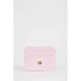 DeFacto W2526AZNS PN25 Suni Deri Pembe Kadın Croco Kartlık