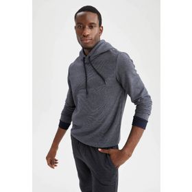 DeFacto W2946AZ21WN Regular Fit Kapüşonlu Uzun Kollu Sweatshirt