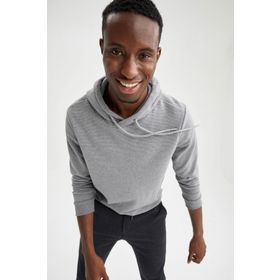 DeFacto W2946AZ21WN Regular Fit Kapüşonlu Uzun Kollu Sweatshirt