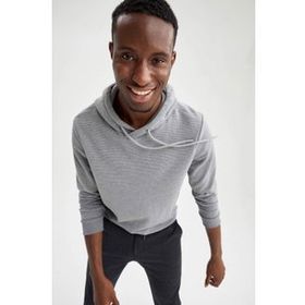 DeFacto W2946AZ21WN Regular Fit Kapüşonlu Uzun Kollu Sweatshirt