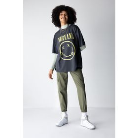 DeFacto W8036AZ23SP Kadın Coool Kargo Jogger Gabardin Normal Bel Pantolon