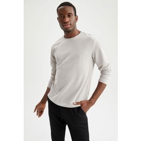 DeFacto W9352AZ22SP Modern Fit Bisiklet Yaka Uzun Kollu Sweatshirt