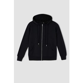 DeFacto Y1502AZ Kadın Regular Fit Gri Karışım Sweatshirt
