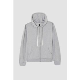 DeFacto Y1502AZ Kadın Regular Fit Gri Karışım Sweatshirt